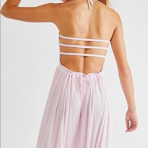 New Free People open back maxi dress blue sm 🌵